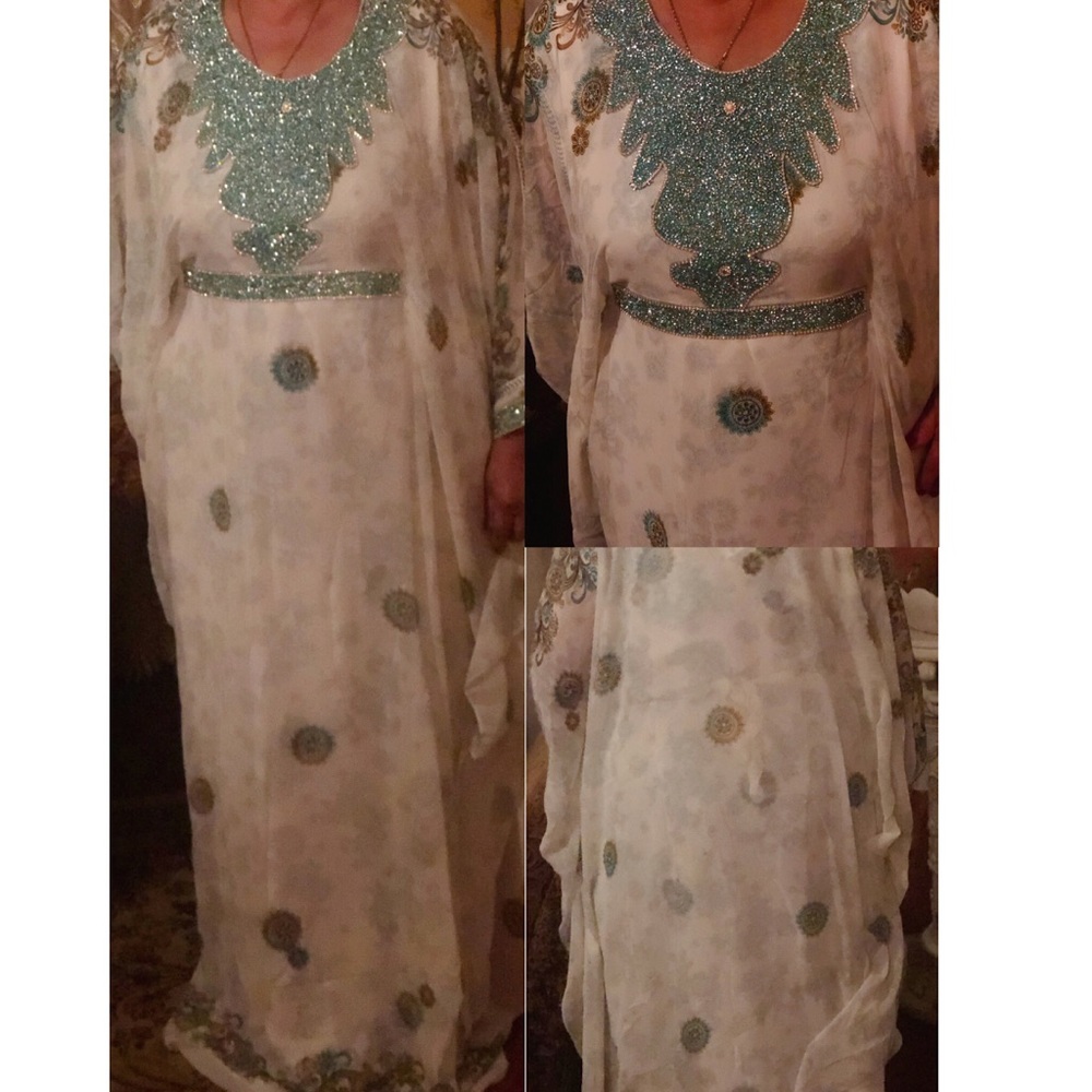 Kaye’s and Layla’s Farasha dress.